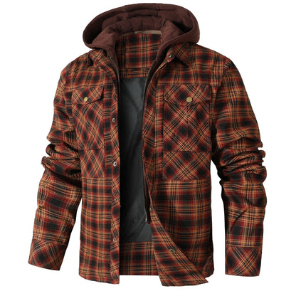 Hooded Flannel Jacket (4 Designs)